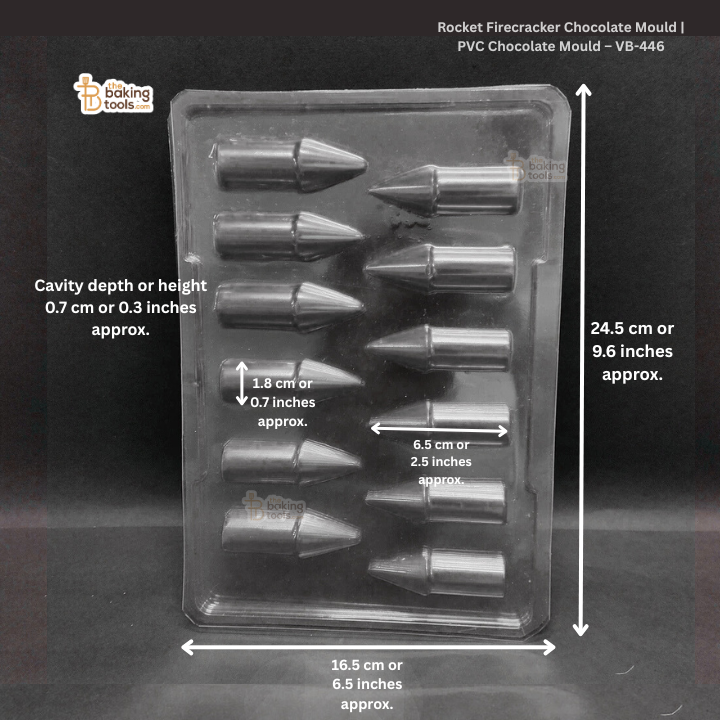 Rocket Firecracker Chocolate Mould | PVC Chocolate Mould – VB-446