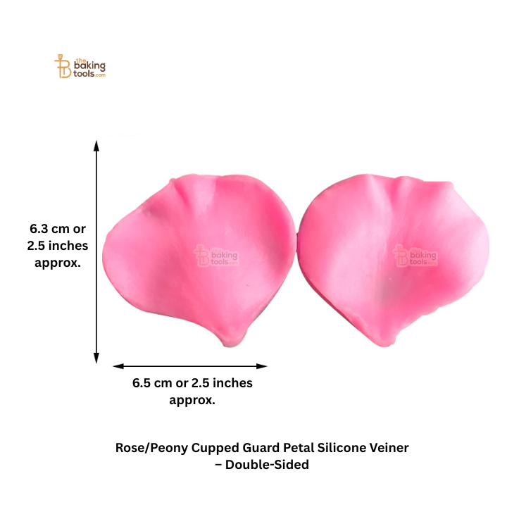 Rose/Peony Cupped Guard Petal Silicone Veiner – Double-Sided | #793