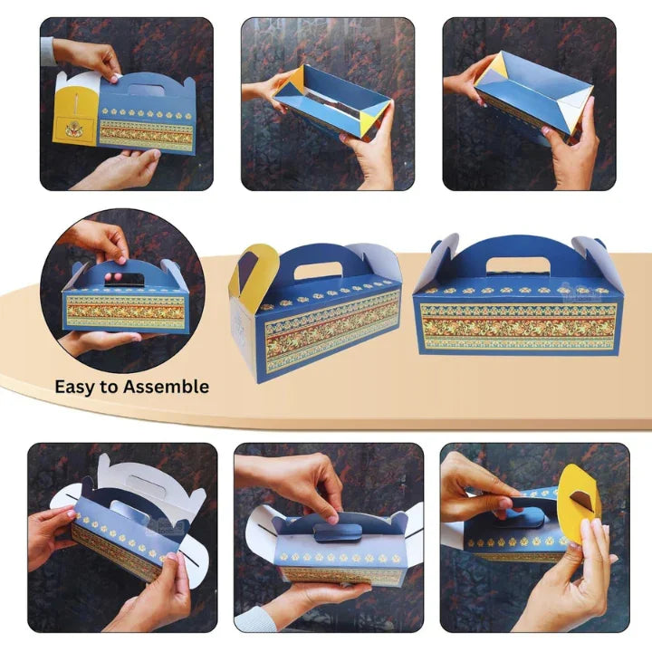 Royal Design Hamper Box – Premium Festive Gift Packaging (Pack of 10) #1665 B