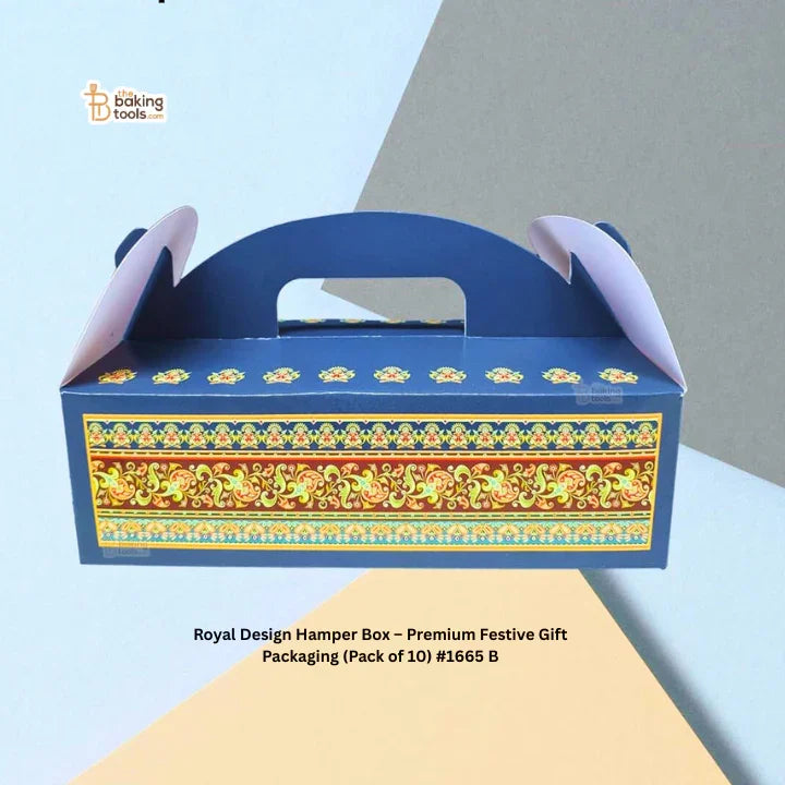 Royal Design Hamper Box – Premium Festive Gift Packaging (Pack of 10) #1665 B