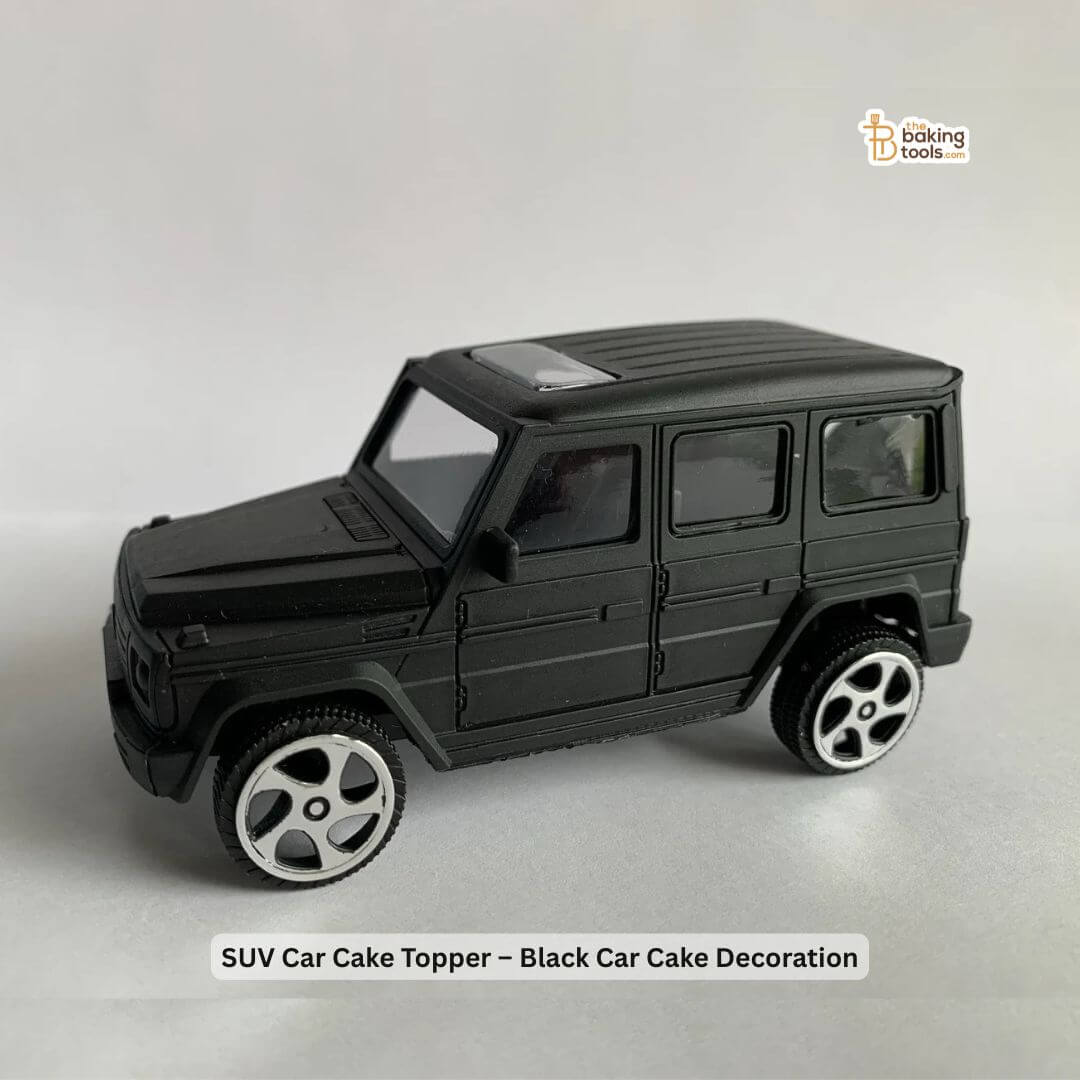 SUV Car Cake Topper – Black Car Cake Decoration