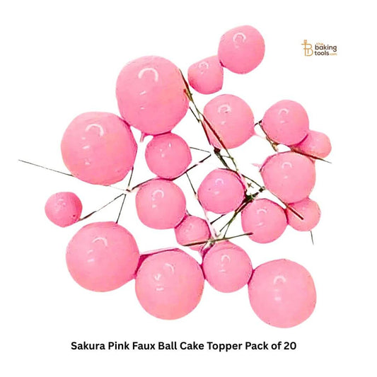 Sakura Pink Faux Ball Cake Topper 