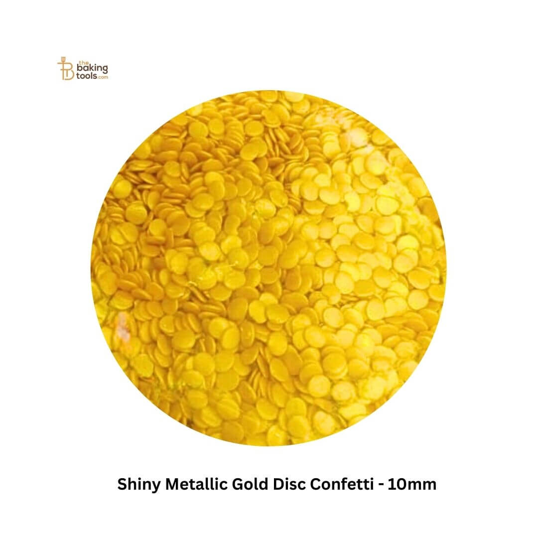 Shiny Metallic Gold Disc Confetti - 8mm