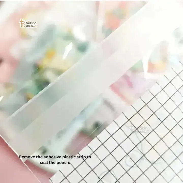 Small Cookie Pouch Self-Adhesive Cellophane Envelope Packaging Bags - 012 - Elegant Swan