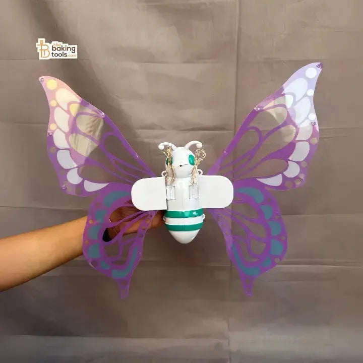 Small Mini Kinetic Butterfly Wings Cake Topper With Music For Cake Decoration - thebakingtools.com