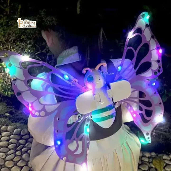Small Mini Kinetic Butterfly Wings Cake Topper With Music For Cake Decoration - thebakingtools.com