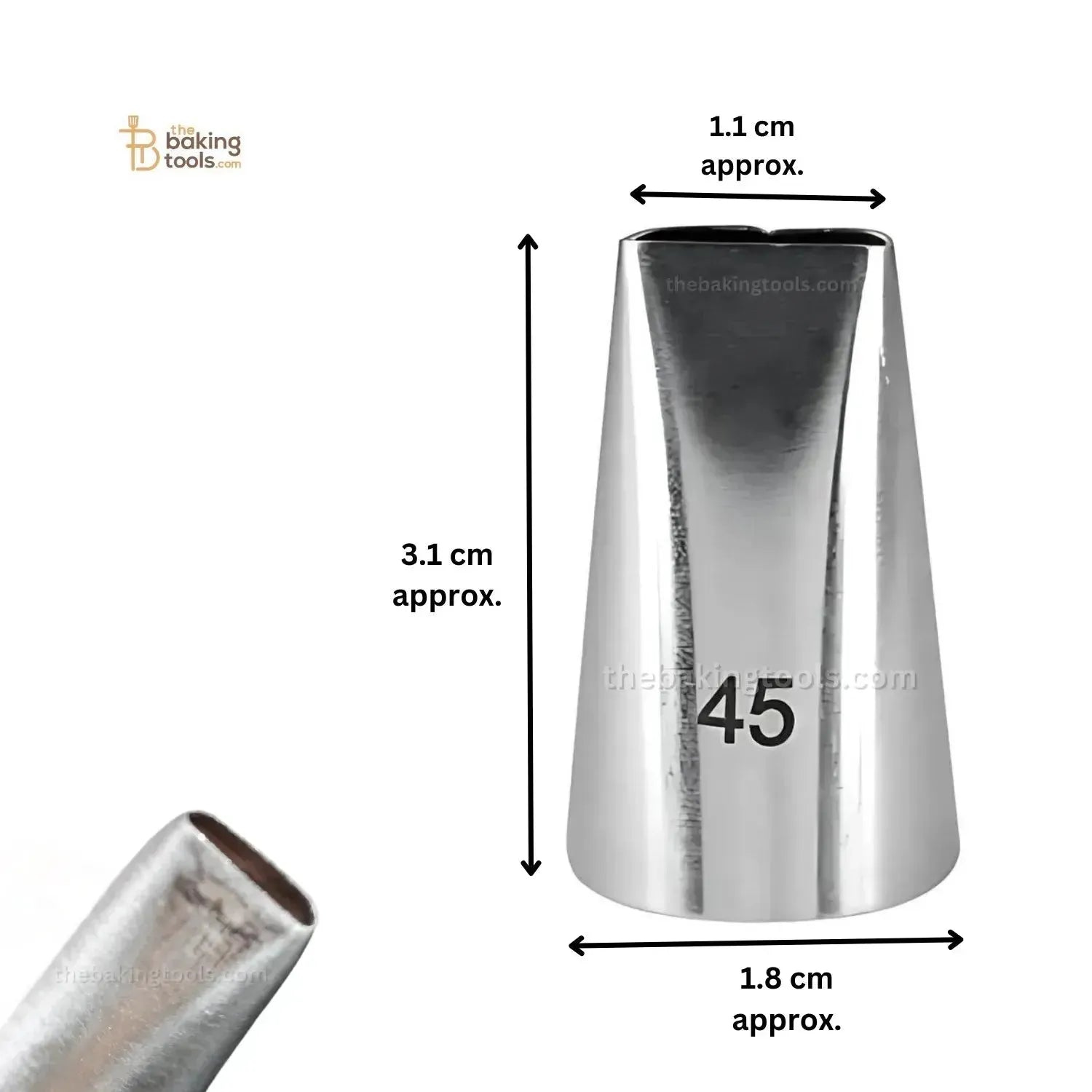 Small Nozzle 45- Icing Piping Cake Decorating Nozzles - thebakingtools.com