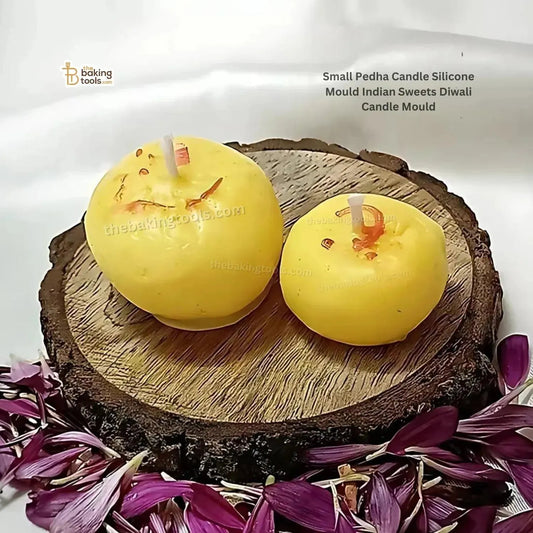 Small Pedha Candle Silicone Mould Indian Sweets Diwali Candle Mould HBY817 - thebakingtools.com