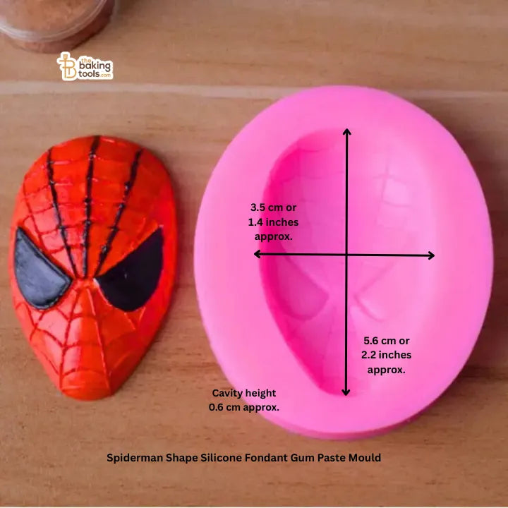 Spiderman Shape Silicone Fondant Gum Paste Mould