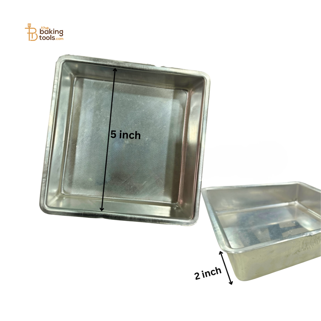 Square Cake Tin Mould 5 Inch _ the baking tools 