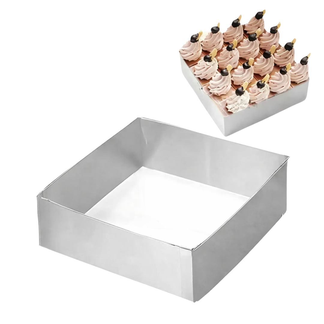 5 Inches Square Cake Ring Stainless Steel Cheese Cake Ring