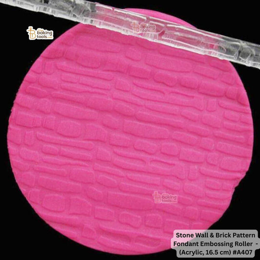 Stone Wall & Brick Pattern Fondant Embossing Roller #A407