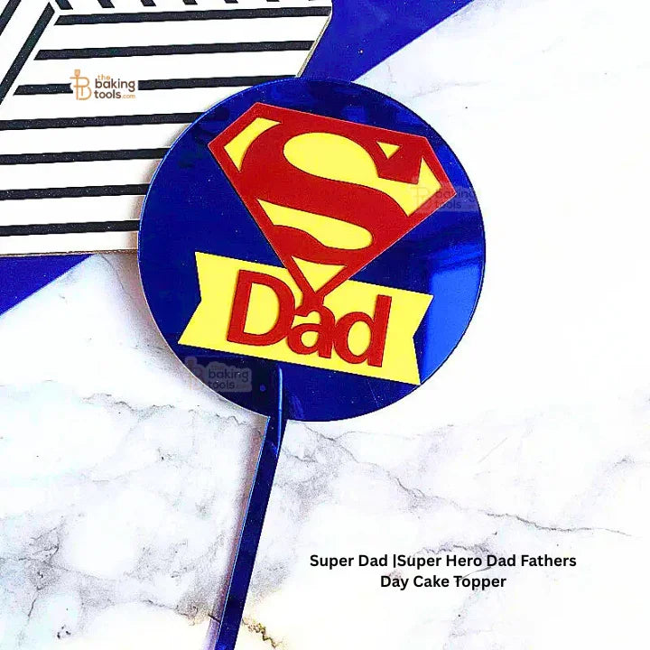 Super Dad - Super Hero Dad Cake Topper
