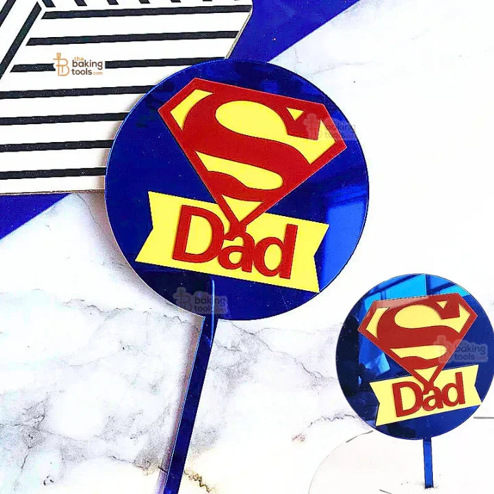 Super Dad - Super Hero Dad Cake Topper