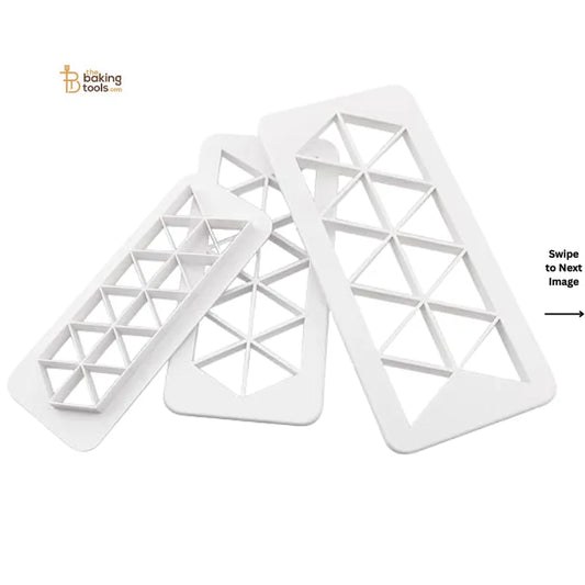 3-in-1 Geometry Cake Fondant Cutter &amp; Cookie Cutter Set - thebakingtools.com