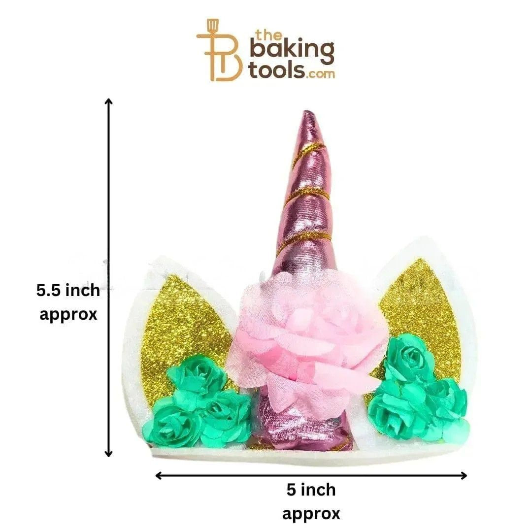 Unicorn Horn Cake Toppers-Pink