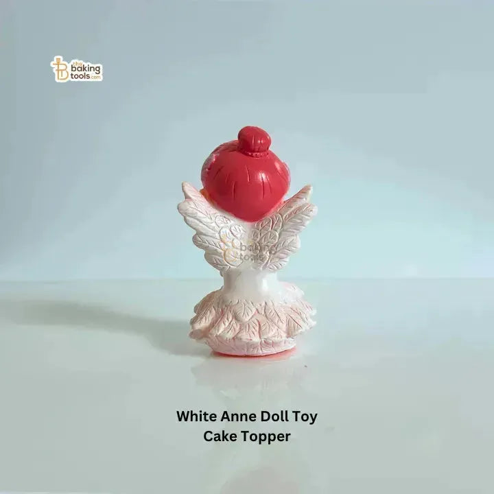 White Anne Doll Angel Girl Toy Cake Topper - thebakingtools.com