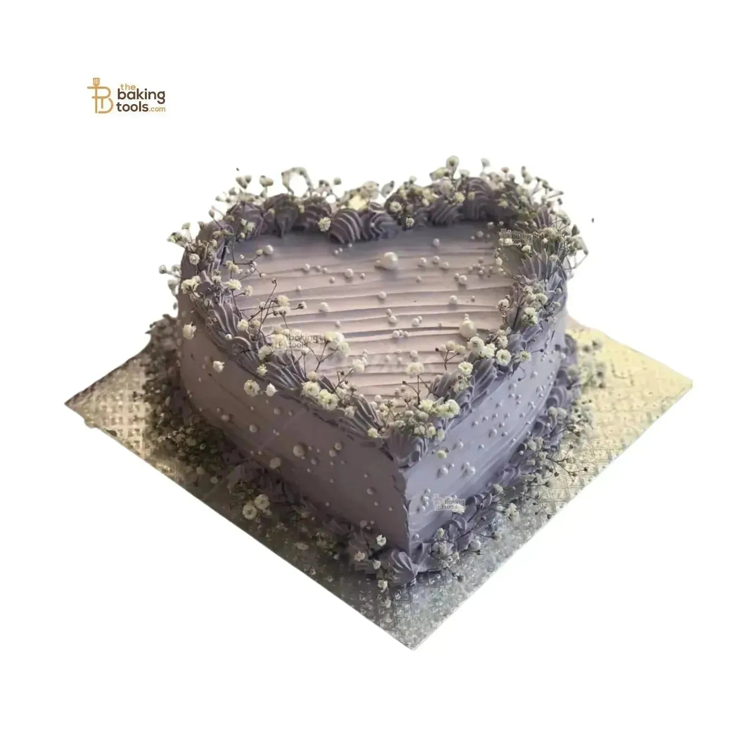 White Gypsy Flower Cake Topper Plastic Artificial Gypsy Flower - thebakingtools.com