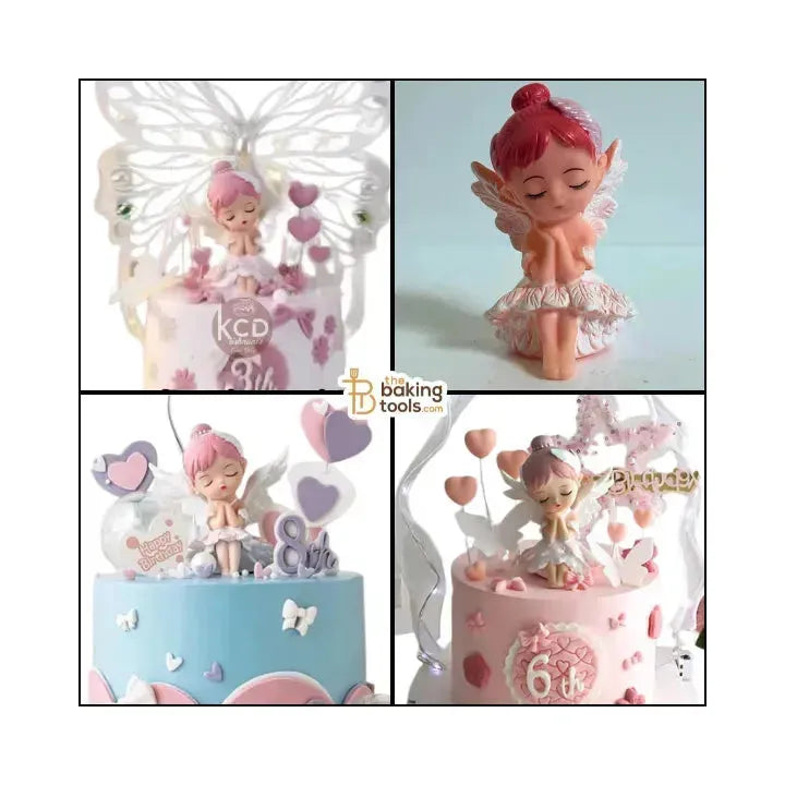White Anne Doll Angel Girl Toy Cake Topper - thebakingtools.com