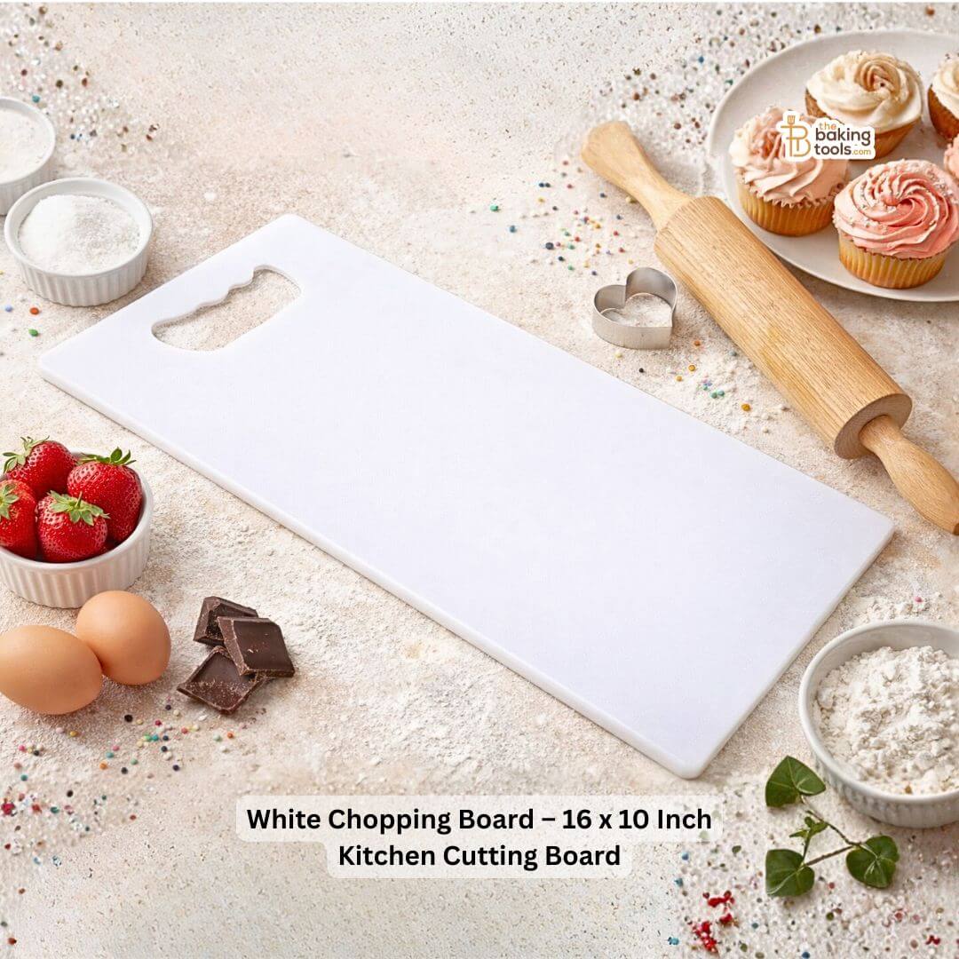 White Chopping Board – 16 x 10 Inch Kitchen Cutting Board No. 3