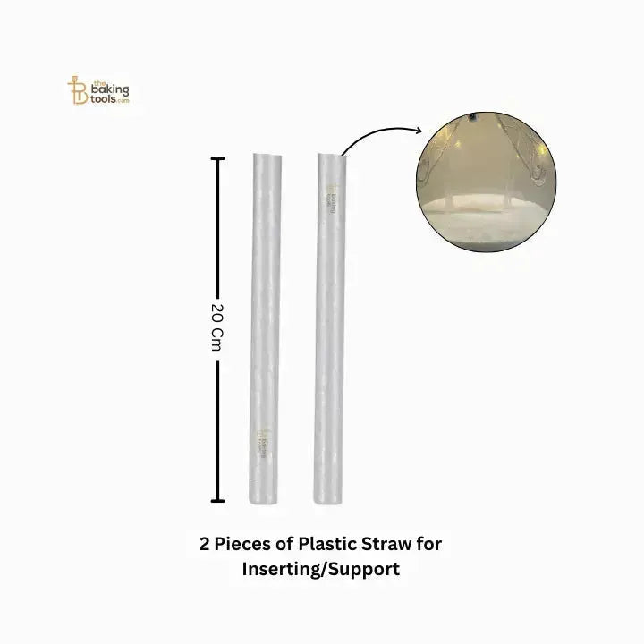 White Embroidered Angel Butterfly Wings Topper with Warm Yellow Light - thebakingtools.com