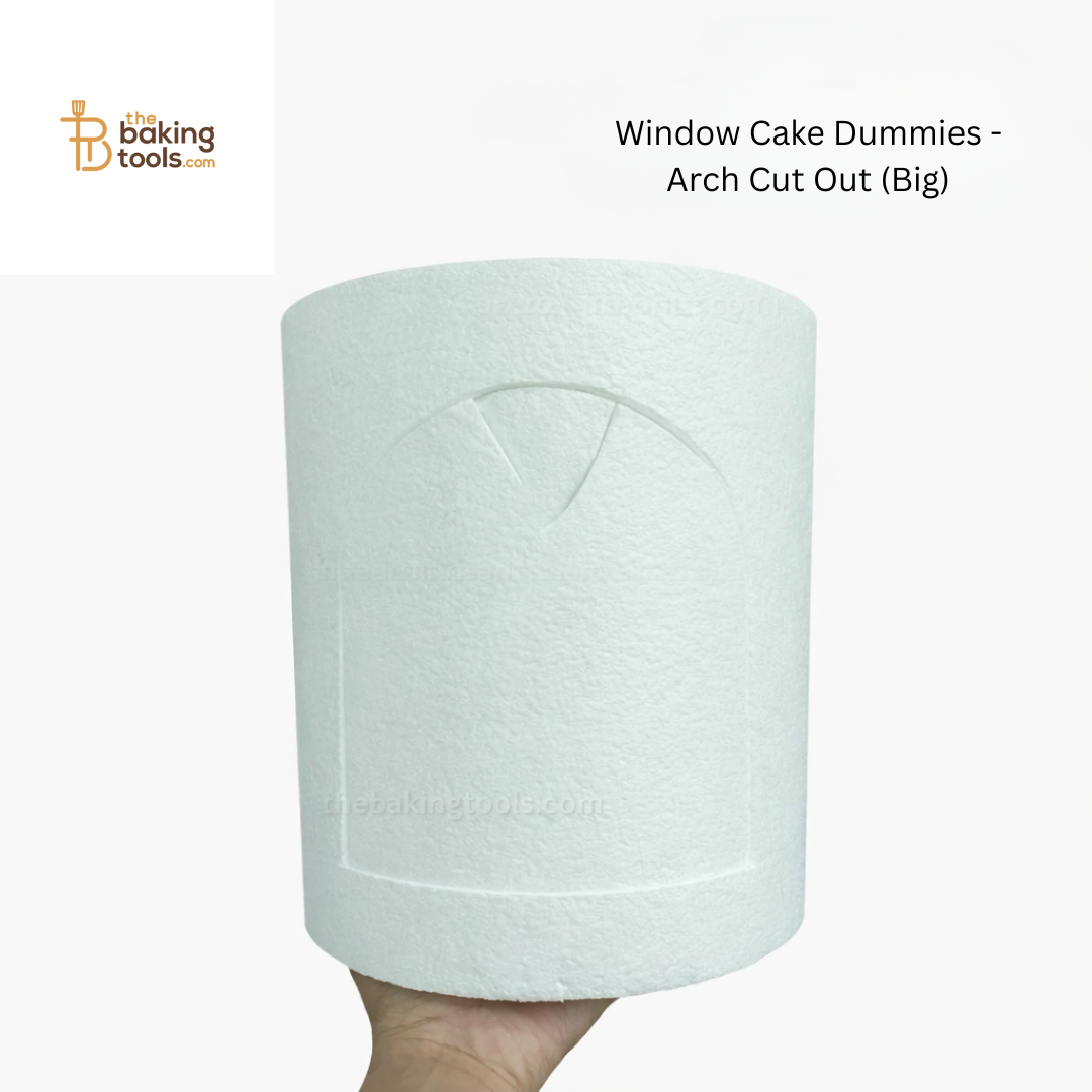 Window Cake Dummies - Arch Cut Out (Big) (NO DAMAGE CLAIMS) - (NO COD)