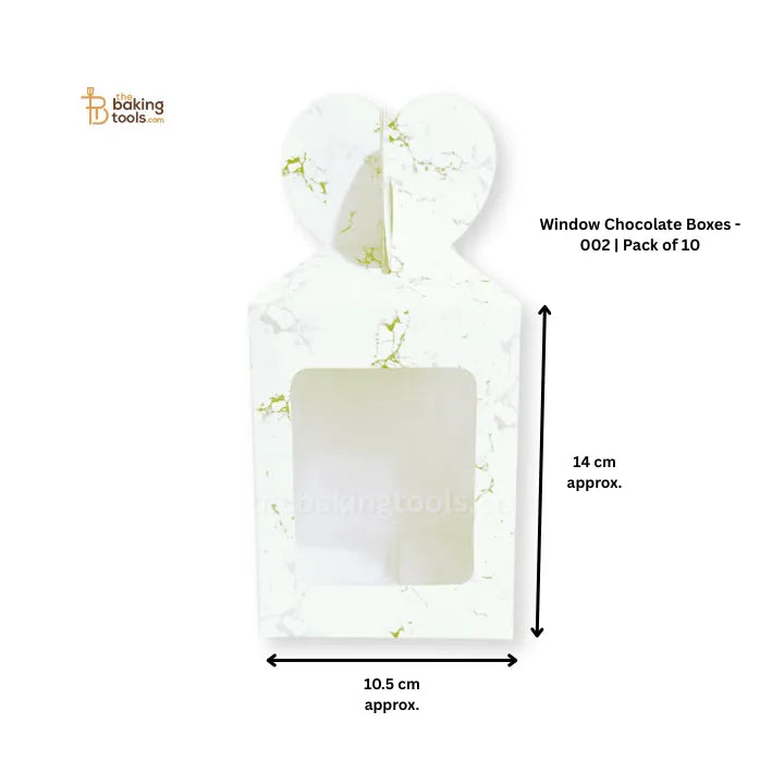 Window Chocolate Boxes - 002 | Pack of 10 - thebakingtools.com