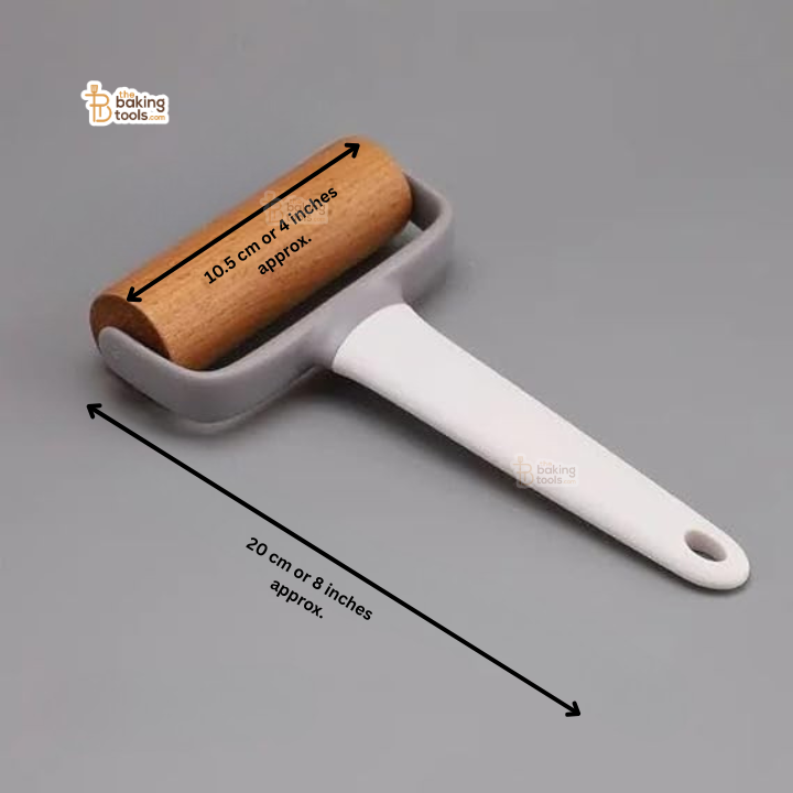 Wooden Handle Dough & Fondant Roller - 4 inch Wooden Roll