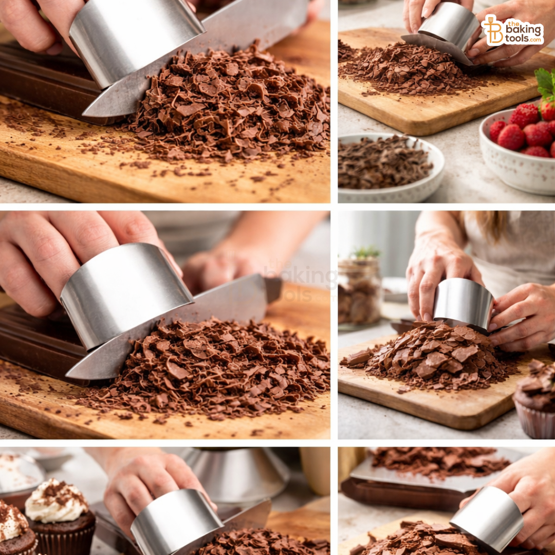Stainless Steel Chocolate & Garnish Protector Cut Protector