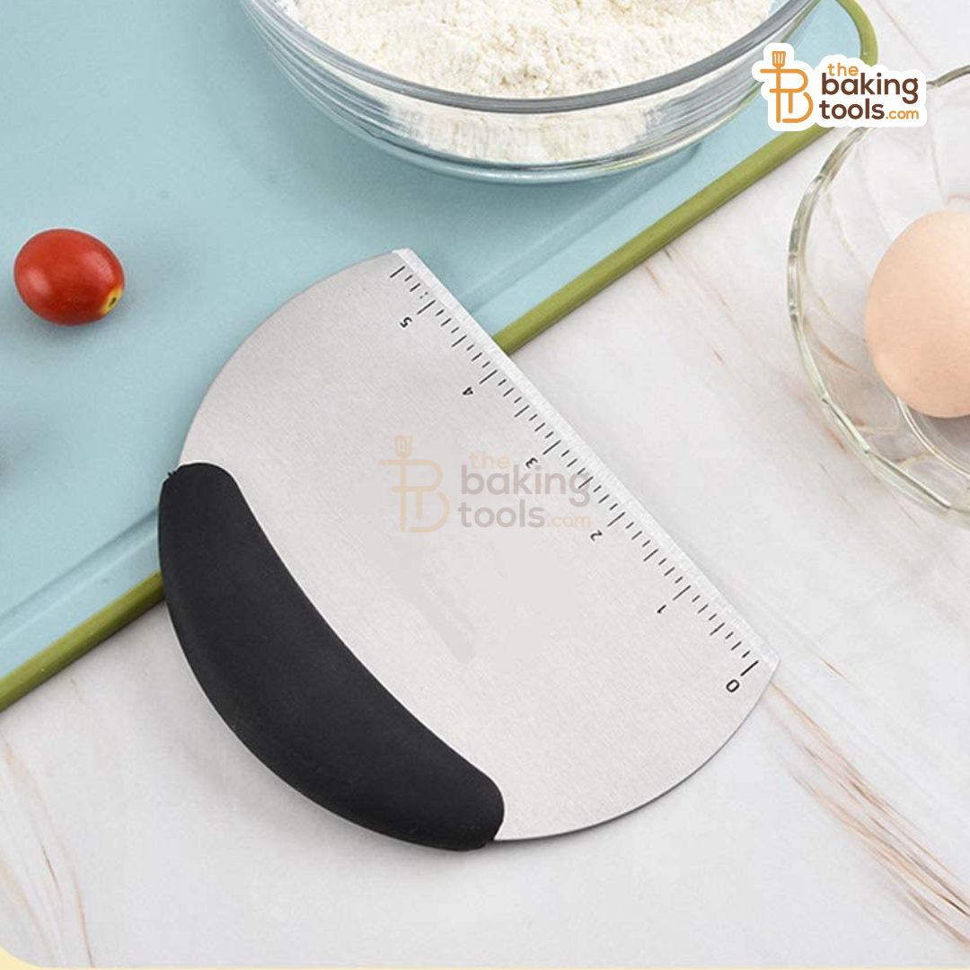 Stainless Steel Dough Scraper with Measurement Scale