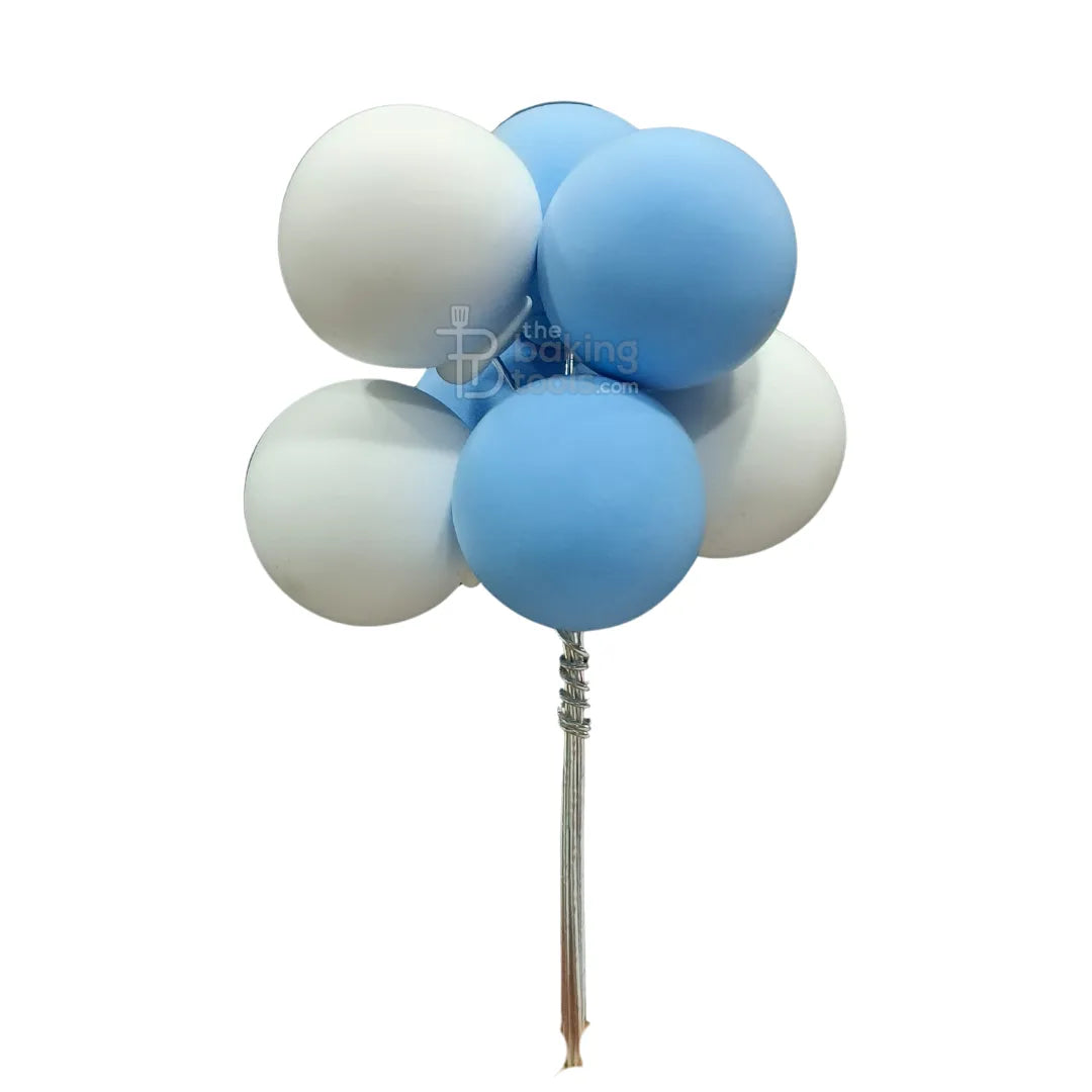 Blue Shade - Soft Ball Balloon Bunch Cake Toppers - thebakingtools.com