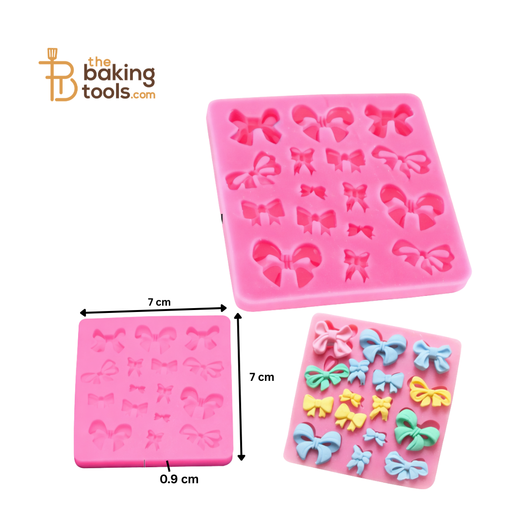 Bow Shapes - Silicone Fondant Gum Paste Mould | Trending Fondant Mould