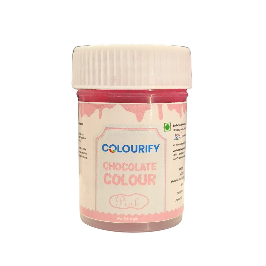 Colourify Chocolate Colour Pink - 5 gram - thebakingtools.com