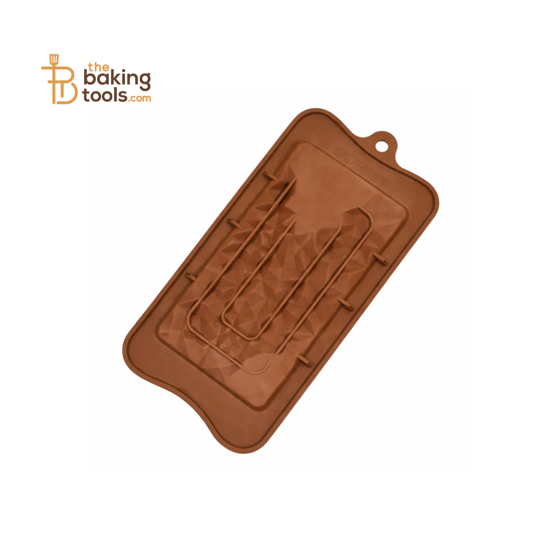 Crystal Design Chocolate Silicone Chocolate Bar Mould
