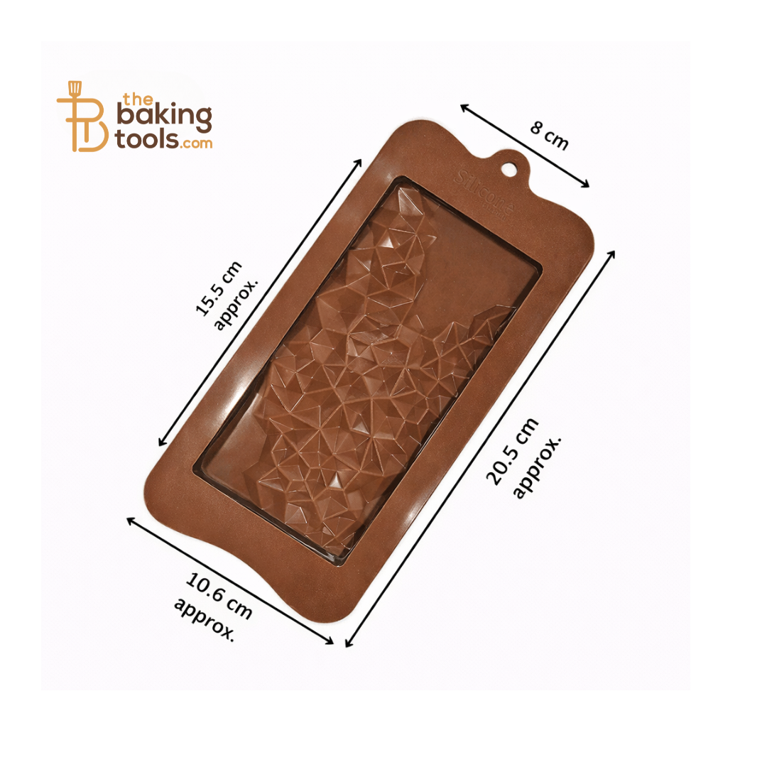 Crystal Design Chocolate Silicone Chocolate Bar Mould