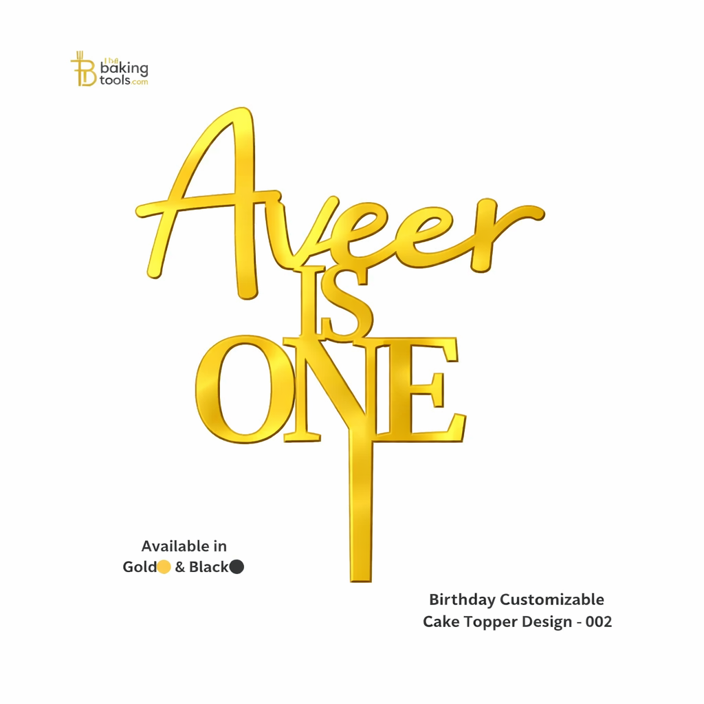 Birthday Personalised customized Cake Topper Design - 002 - (NO COD)