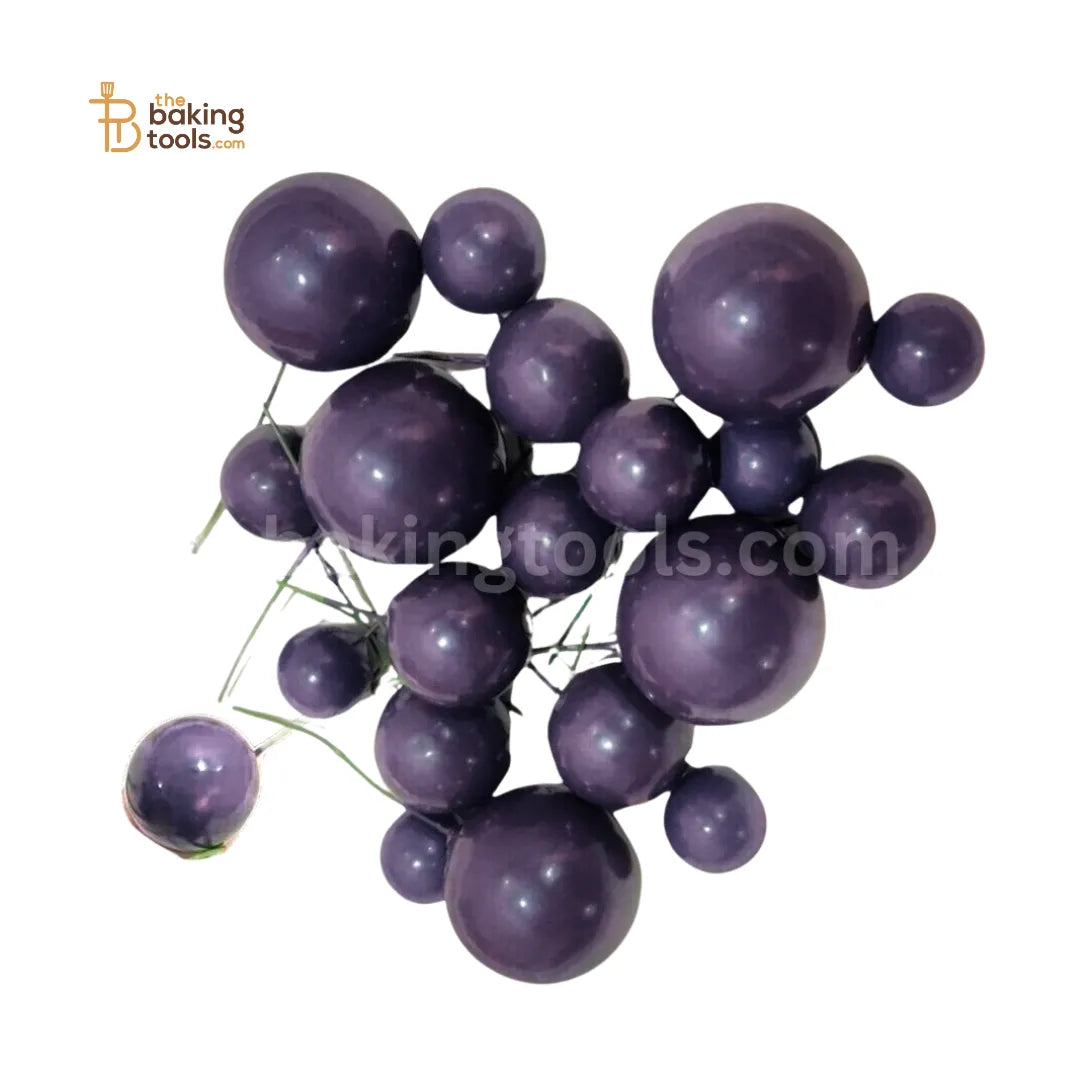 Faux Ball - Pack of 20-Pieces, Purple - thebakingtools.com