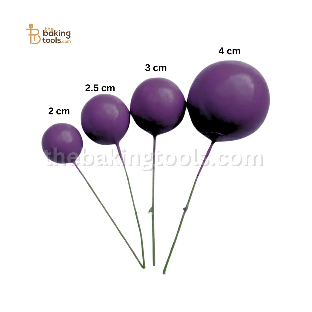 Faux Ball - Pack of 20-Pieces, Purple - thebakingtools.com