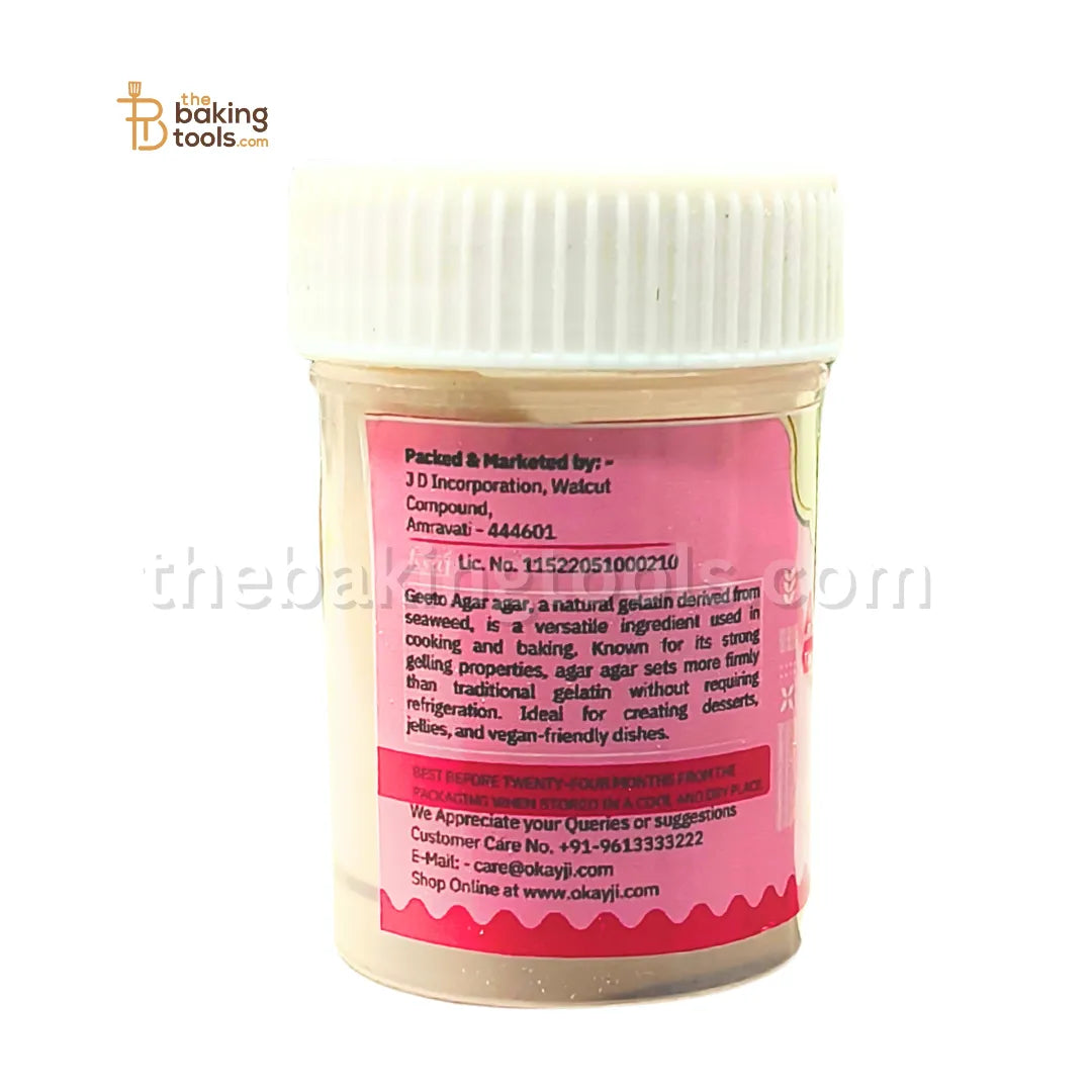 Geeto Agar Agar Gelatin 10 grams - thebakingtools.com