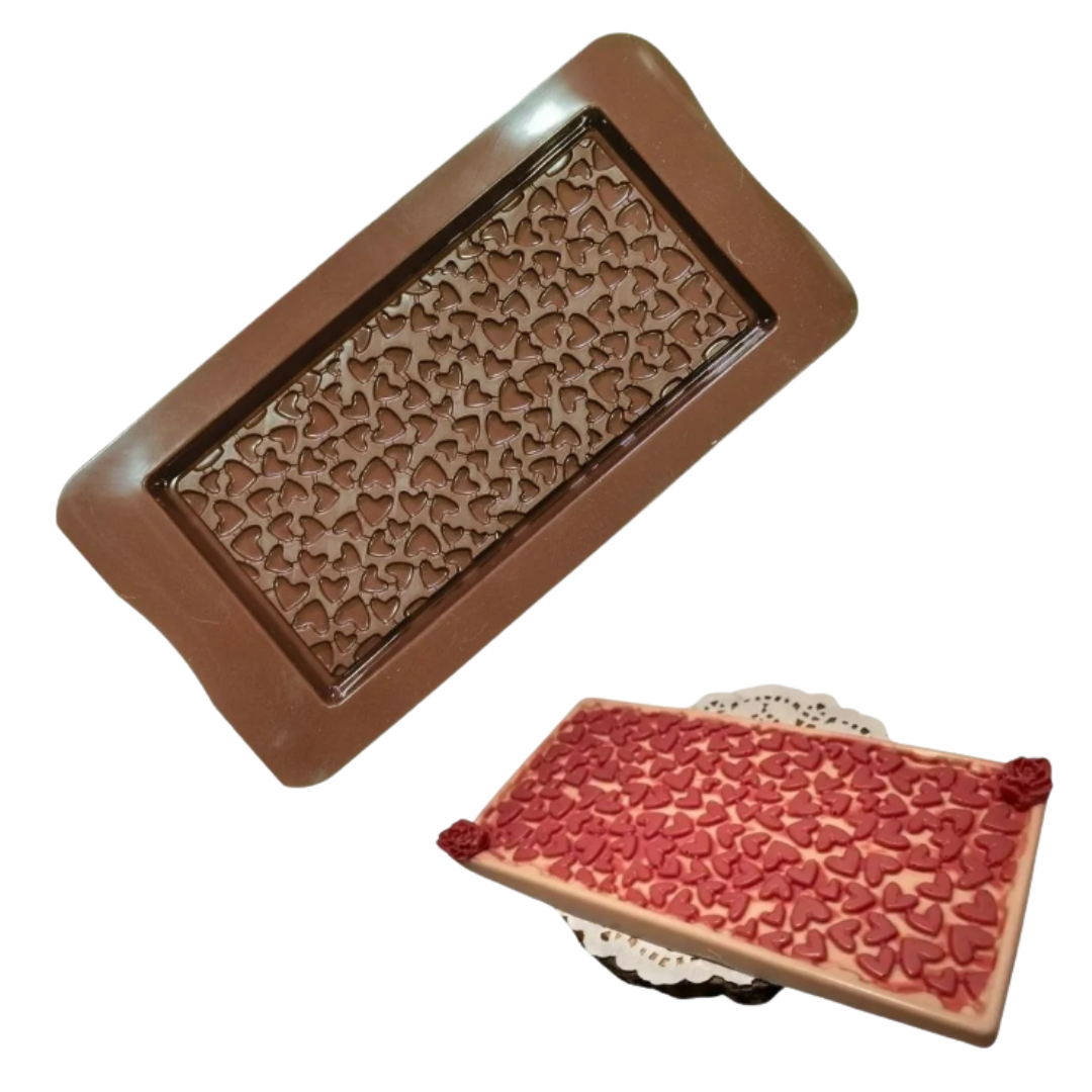 Heart Design Chocolate Bar Silicone Mould