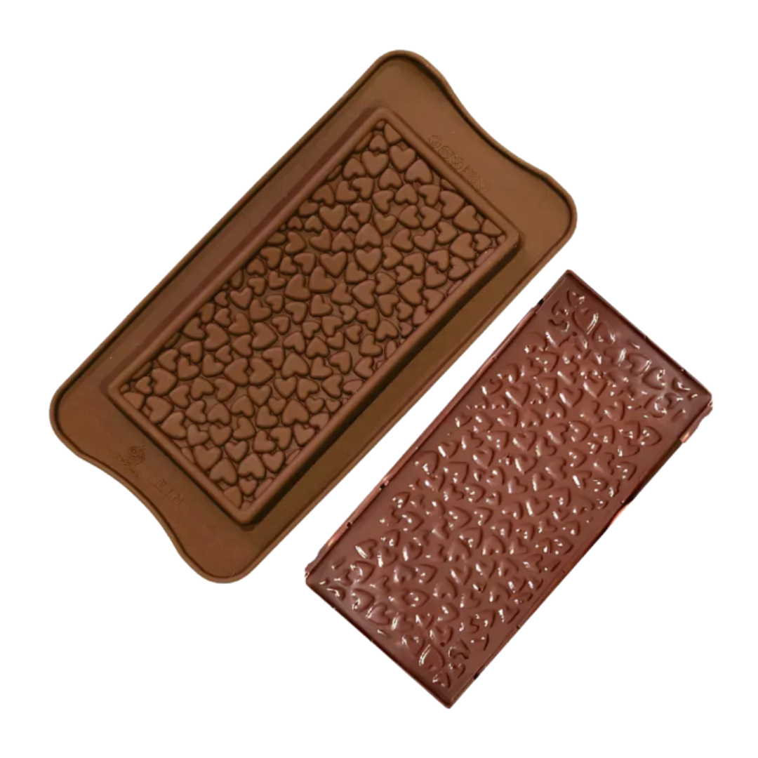 Heart Design Chocolate Bar Silicone Mould