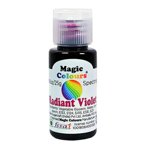 Magic Colours Spectral Mini Edible Gel Colours Radiant Violet - thebakingtools.com