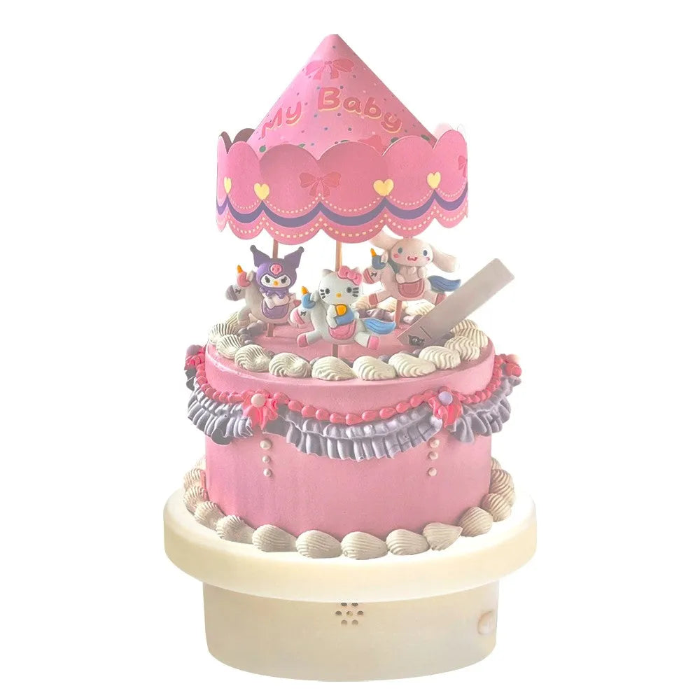 Musical Electric Cake Turntable 12 cm - 20 kg Weight Bearing Capacity - thebakingtools.com