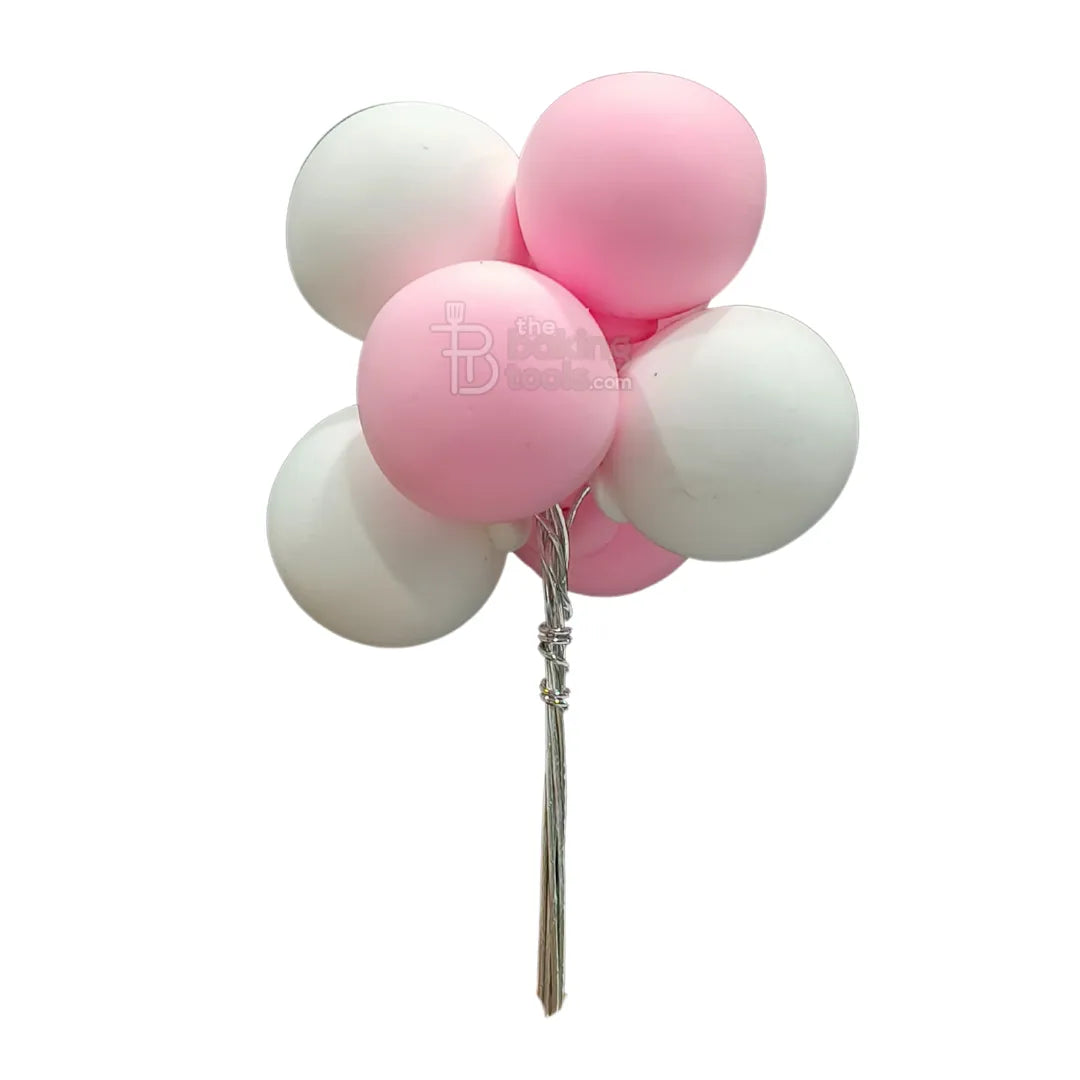 Pink Shade - Soft Ball Balloon Bunch Cake Toppers - thebakingtools.com