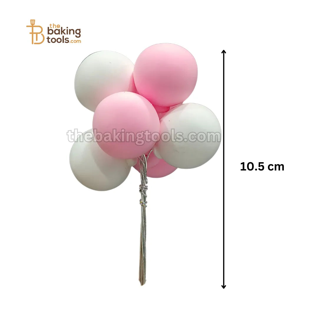 Pink Shade - Soft Ball Balloon Bunch Cake Toppers - thebakingtools.com