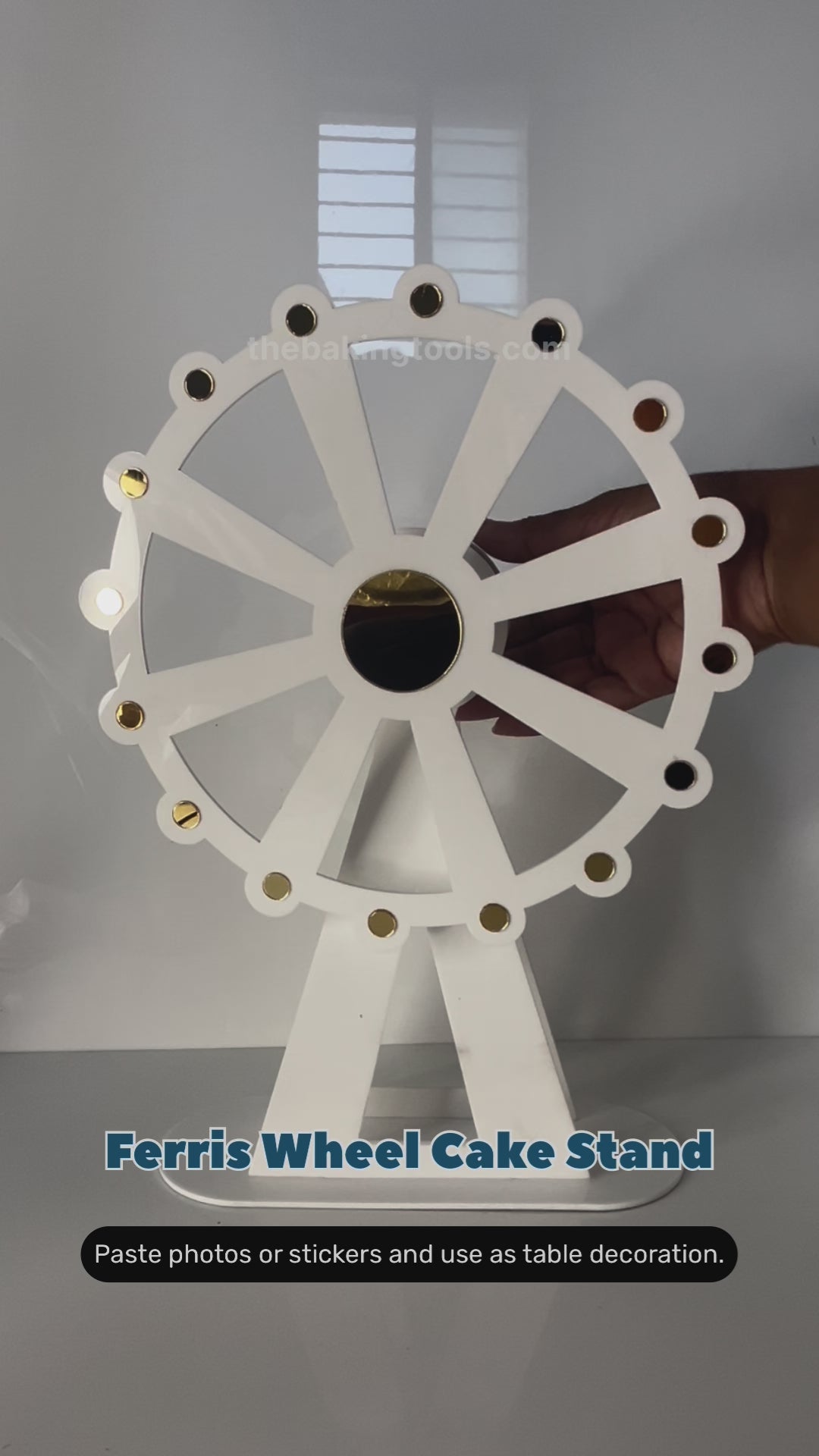 Ferris Wheel Cake Topper Stand Wind Mill Cake Topper - The Baking Tools