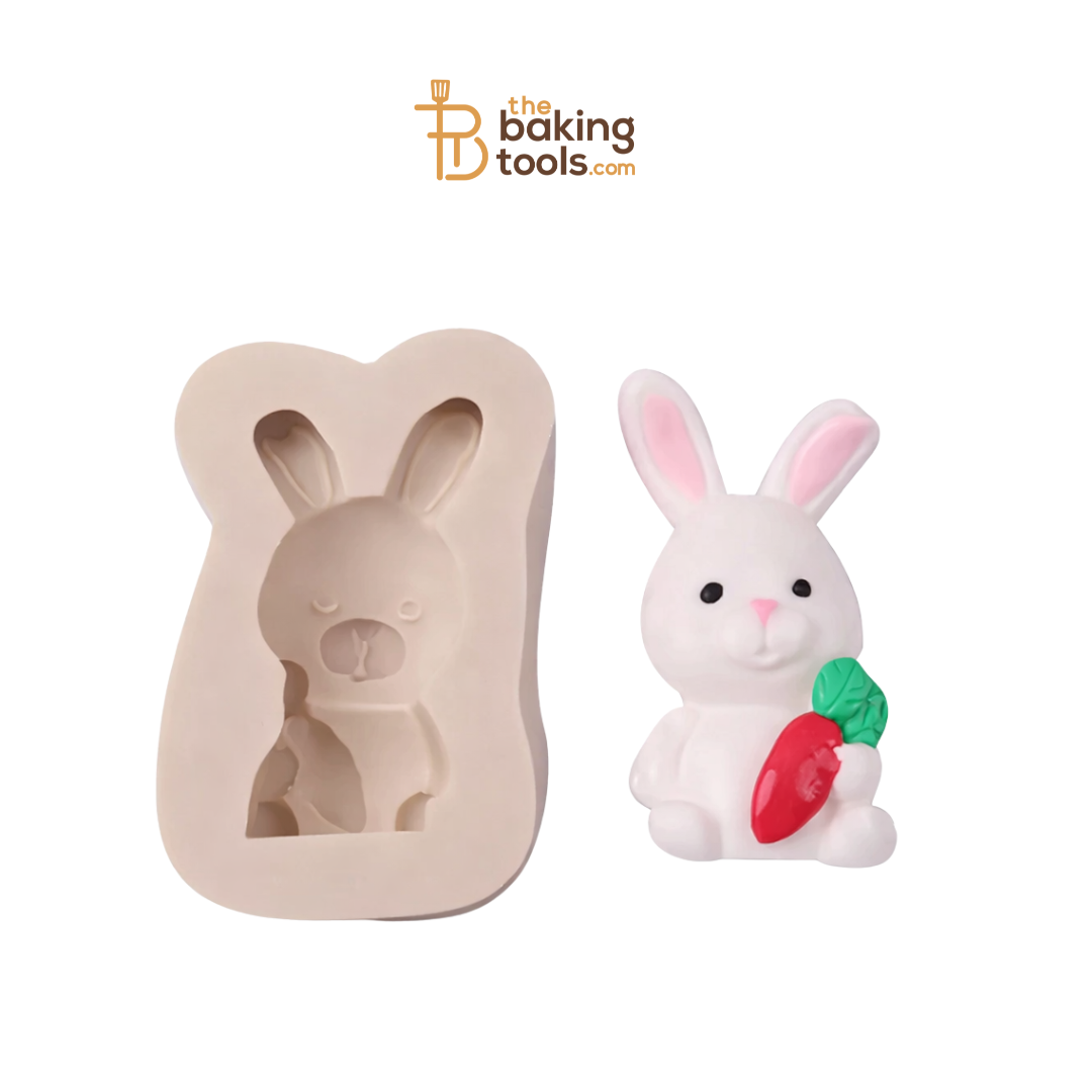 Rabbit Shape Animal Silicone Gum Paste Mould for Fondant & Cake Decoration