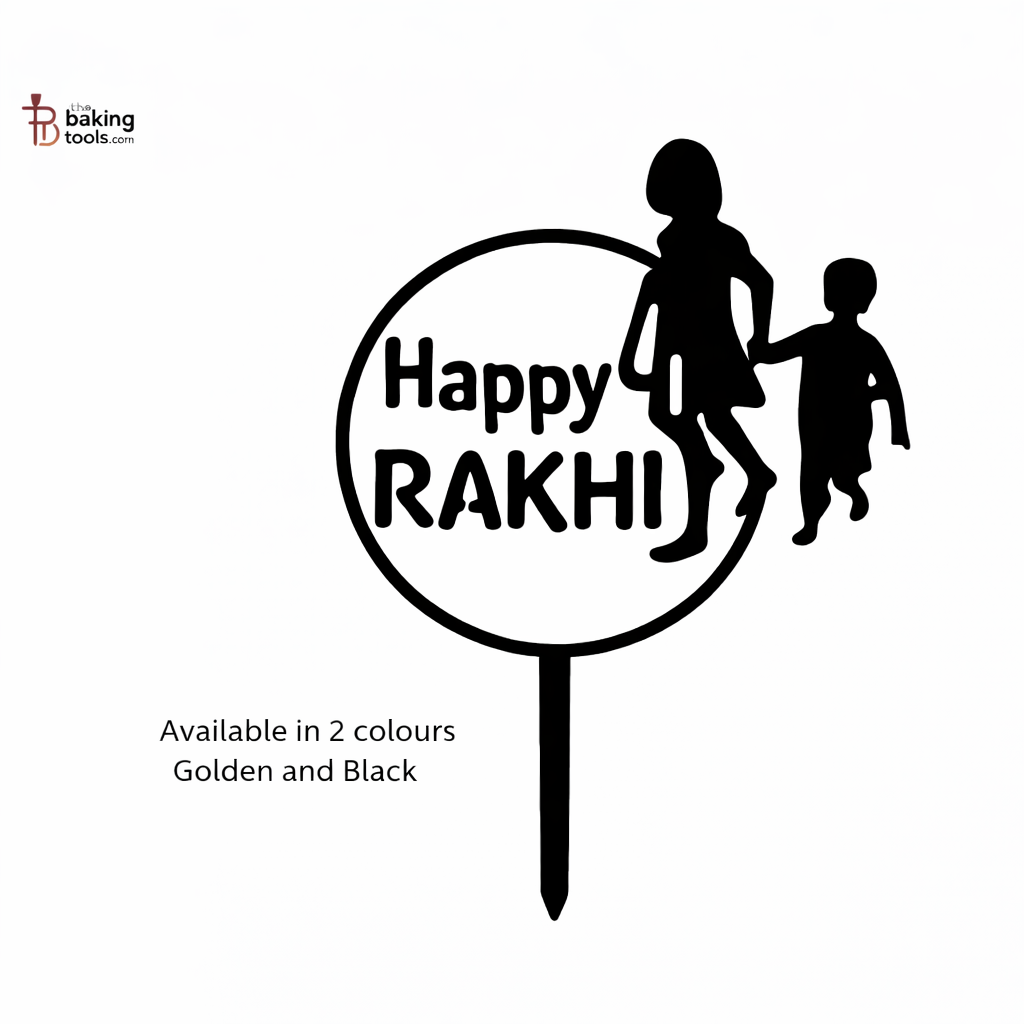 Rakhi Acrylic Cake Topper - 007