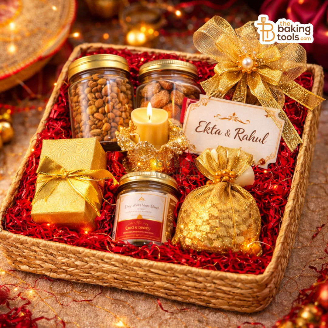 Crinkle Cut Paper Shred Shreeding Filler For Hampers & Gifts, 100gms , Red