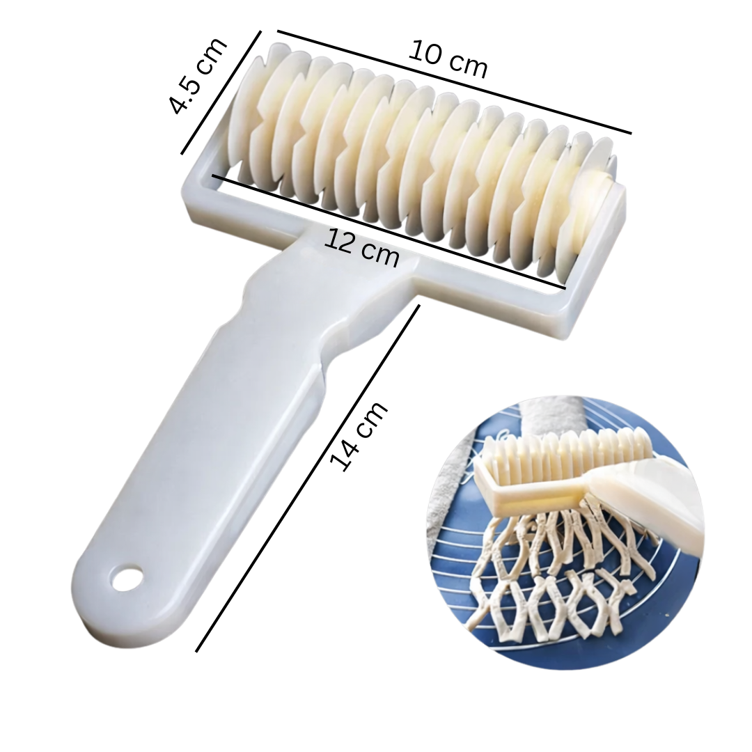 Pastry Lattice Roller Cutter – 10 cm Wheel (Plastic)
